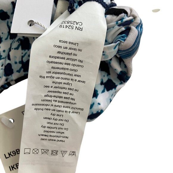 Lucky Brand Swim Reversible On the Grid Twist Bralette Bikini Top Small S - Picture 10 of 15